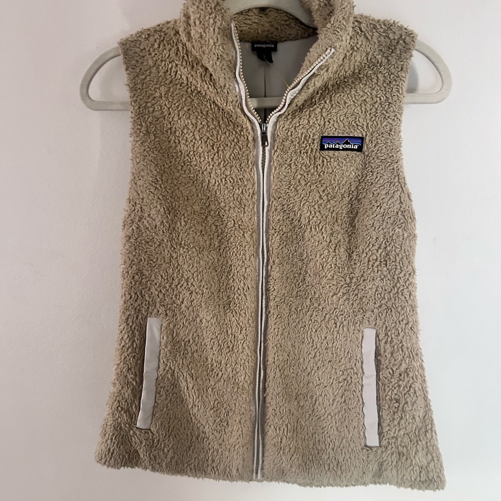 Patagonia Tan Fleece Vest